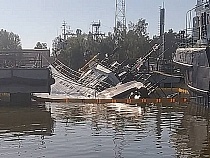 Трагедия: у Пионерского в море затонуло горящее судно