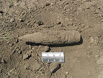 В Калининграде найдены два крупнокалиберных снаряда времен войны