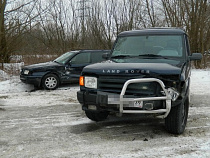 В Калининграде в автомобиль с пенсионерами врезался «Ленд Ровер»