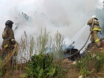 На тушение не вывезенного коммунальщиками мусора бросили 27 пожарных