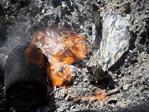 За сутки в Калининграде сгорели три мусорки