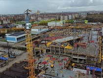 В Калининграде показали сверху грандиозную стройплощадку 