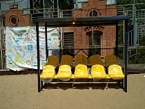 В Зеленоградске появились трибуны для любителей пляжного волейбола