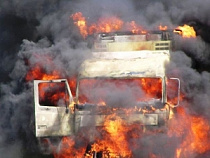 В Калининграде полиция заинтересовалась причинами возгорания двух грузовиков