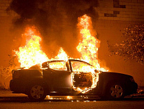 В Балтийске сгорел автомобиль