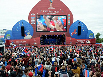 В центре Калининграда за Россию болели 18 тысяч человек