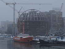 Гигантский каркас в центре Калининграда округлился - соцсети