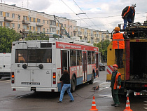 ДТП Калининграде вывело из строя троллейбусы