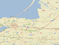 NASA опубликовало карту пожаров в Калининградской области