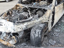 В Калининграде сгорела иномарка