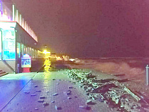 В Светлогорске рухнула часть променада у отеля «Гранд Палас»