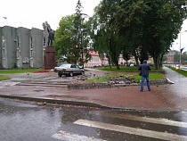 «Ауди 100» чуть не сбил Ленина в Балтийске (карта)