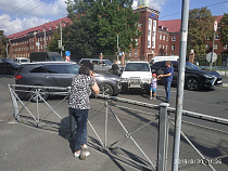 Напротив БВМИ на Советском проспекте ДТП перекрыло две полосы