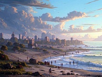 Власти не планируют километровый бассейн под Янтарным на «Белой дюне»