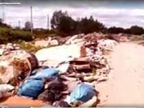 За немецко-русским мемориалом в Калининграде нашли нелегальную свалку (видео)