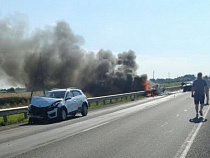 ДТП с шестью автомобилями заблокировало федеральную трассу 