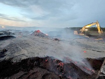 В Калининградской области 10 часов тушили торфяник