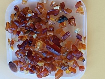 В этой части Калининградской области янтарь выбрасывает прямо на лёд