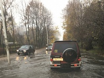 В Калининграде под воду ушла целая улица