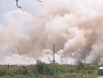 В Калининградской области горит зерно (видео)