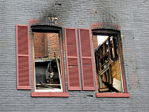 На пожаре в жилом доме под Правдинском пострадали люди