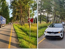 «Уснул за рулем»: по пути в Балтийск легковая «Киа» влетела под фуру