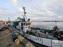 В Пионерском загорелось прогулочное судно