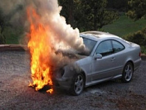 Автомобили горят даже в калининградской глубинке