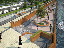 У стадиона на острове Октябрьский появится речной вокзал (проект)