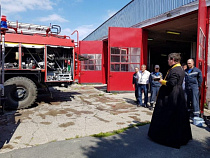 В аэропорту «Храброво» освятили пожарную часть 