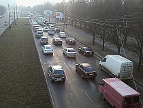 Пробка в Калининграде растянулась на несколько километров (видео)