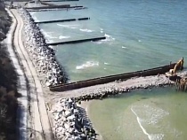 «А пляж будет?»: минстрой показал видео укрепления берега в Светлогорске 