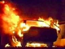 Под Калининградом 20-летний парень украл автомагнитолу и спалил автомобиль