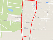 В Большом Исаково ввели одностороннее движение по Калининградской