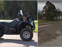 Под Гусевым квадроциклист врезался в дерево