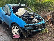 На выезде из Черняховска вылетел в кювет «Опель Тигра»