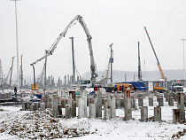 В Калининграде приступили к заливке фундамента будущего стадиона