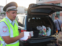 У нарушителя ПДД в багажнике внедорожника оказалось 20 кг янтаря-сырца