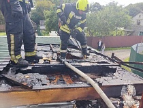 В Калининграде пожарные спасли от взрыва дом у форта №5