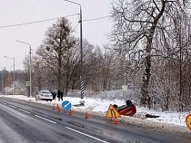 В перевернувшейся по дороге на Талпаки «Ауди» ранены 2 пассажира