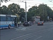 В Калининграде попал в аварию автобус «Зеленоградск-Транса»