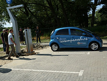 Первую в регионе заправку для электротранспорта установили в Зеленоградске