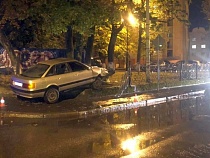 На Киевской в Калининграде не разъехался сам с собой пьяный водитель