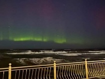 После циклона «Эльза» над Зеленоградском появилось северное сияние
