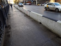 В Калининграде появился самый страшный тротуар