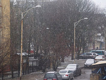 В Калининграде за два дня до 8 Марта пошел снег