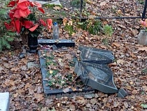 Вандалы разгромили кладбище в Ладушкине