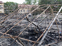 Общая сумма ущерба от пожара на вещевом рынке в Черняховске до сих пор неизвестна