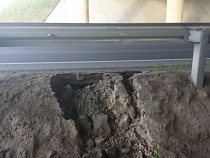 Под Калининградом дорога уходит из-под ног