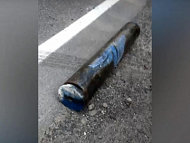 Шок: на трассе Калининград – Балтийск металлический цилиндр чуть не убил двух водителей (видео)